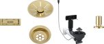 Blanco Waste & InFino fitting set Single bowl with Remote Control. Satin Gold