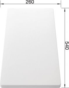 Blanco Chopping Board Plastic 260mm X 540mm