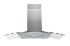 Hotpoint Hood 90cm Curved Glass St/Steel