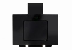 CDA Angled Chimney Extractor 70cm Black (Led Lights)