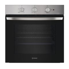 Indesit Oven Single Multifunction St/Steel No Clock