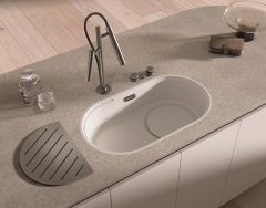 Blanco OOVALON, Velgranit Undermount Cloud White