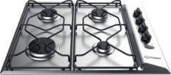 Indesit Hob Gas 60cm St/St - Enamel Pan Supports