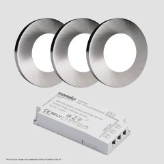 Sensio Apex Triotone -Slimline U/Cabinet Spot Light Kit