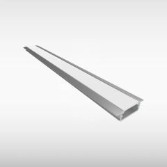 Sensio Profile Linia Recessed Aluminium 2.5Mtr (+ 4x end caps)