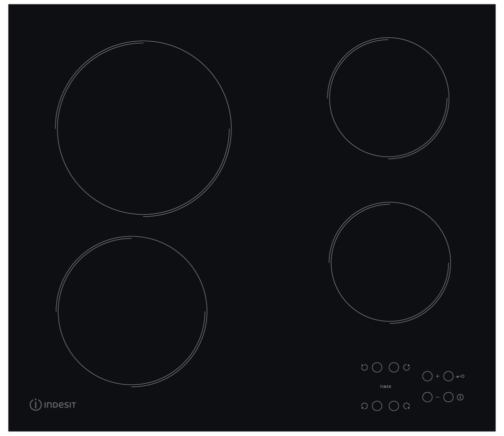 Maxei Cook Indesit Hob Ceramic 60cm (Touch Control / Maxi Cook)