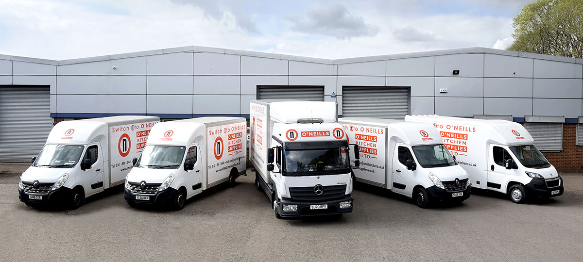 O'Neills Kitchens Delivery Vans